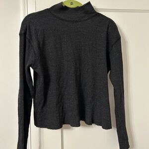 Anthropologie TLA Mercer Cropped Waffle Pullover